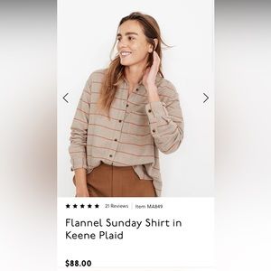 Madewell flannel